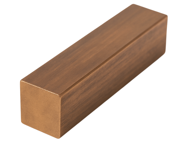 Квадрат бронзовый г/к БрАМц9-2 80х80 мм ГОСТ 1628-2019 фото