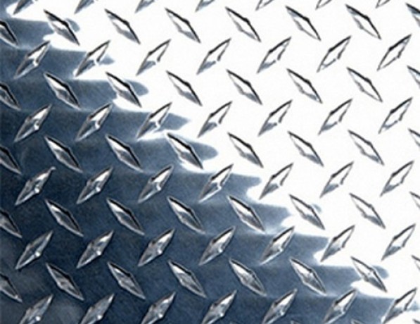 Лист нержавеющий рифленый г/к даймонд AISI 430 8 мм фото