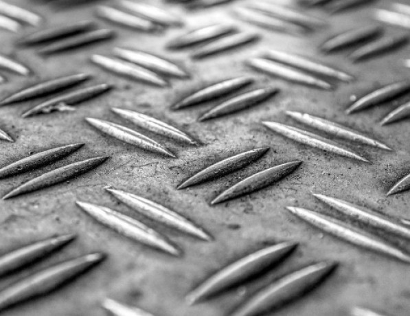 Лист нержавеющий рифленый г/к дуэт AISI 304 8 мм фото