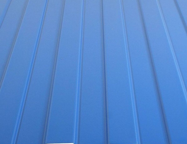 Профнастил стальной стеновой односторонний волна гладкий пастельно-синий С75 0,7х75х1000х1047 мм ГОСТ 24045-94 фото