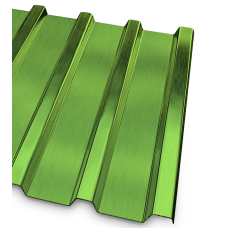 Профнастил стальной кровельный односторонний волна гладкий лиственно-зеленый фото